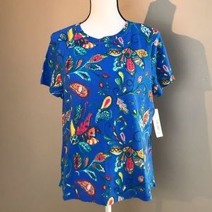 Westbound NWT Batik Floral Shirt Size PL